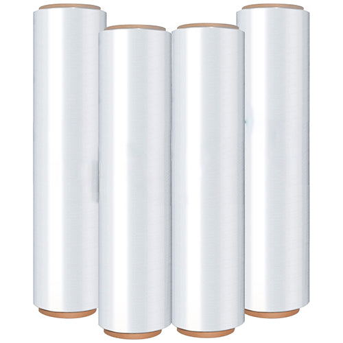 clear stretch film, 18 inch, 1500ft, 80 gauge, logistics, warehouse packaging

