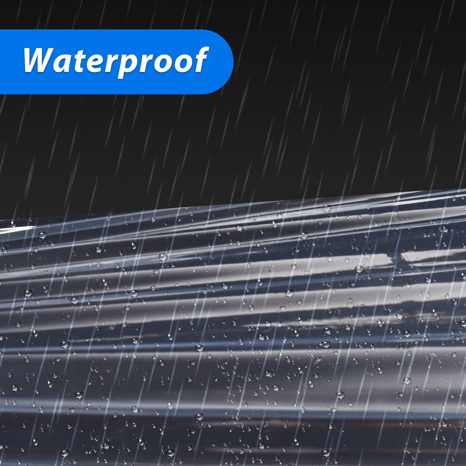 Película estirable transparente de 20" – 1500 pies, 80 micras | Film industrial ancho para tarimas y muebles a granel (paquete de 4 rollos)